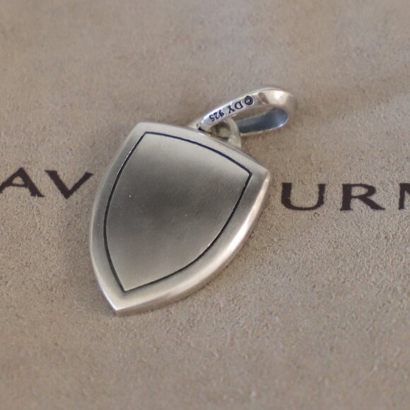 David Yurman Men's Sterling Silver Saint St Michael Amulet Pendant - Picture 4 of 4